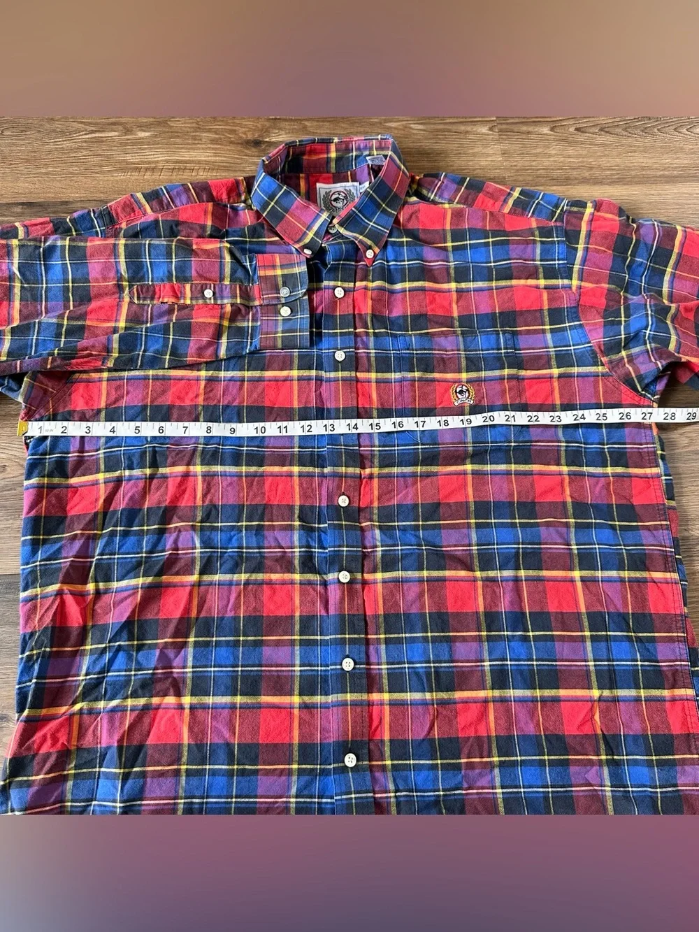 CINCH Miller Style Heavy Cotton Holiday Plaid Button Shirt Men 2XL Western VTG